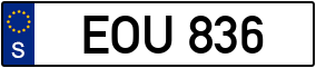 Trailer License Plate